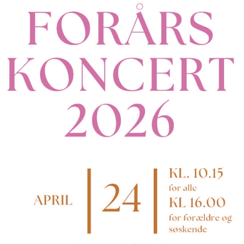 Forårskoncert - banner